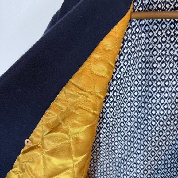 Scotch and Soda Blue Peacoat Coat Jacket Double Breasted Mens XL - Picture 10 of 15